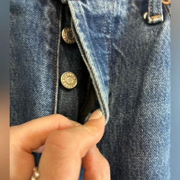 Agolde Los Angeles button fly light was jeans size 27 - Picture 3 of 4